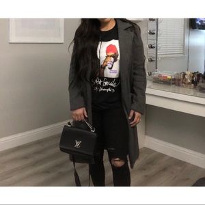 Forever 21 Gray duster coat longline